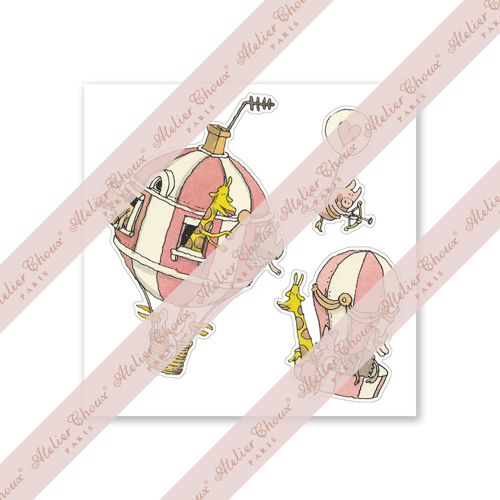 Atelier Choux Replaceable Wall Stickers - Pack of 40 Decorative Nursery Stickers for Baby Room & Kids Bedroom Decor - Perfect for Nursery Walls, Playrooms & Toddler Spaces
