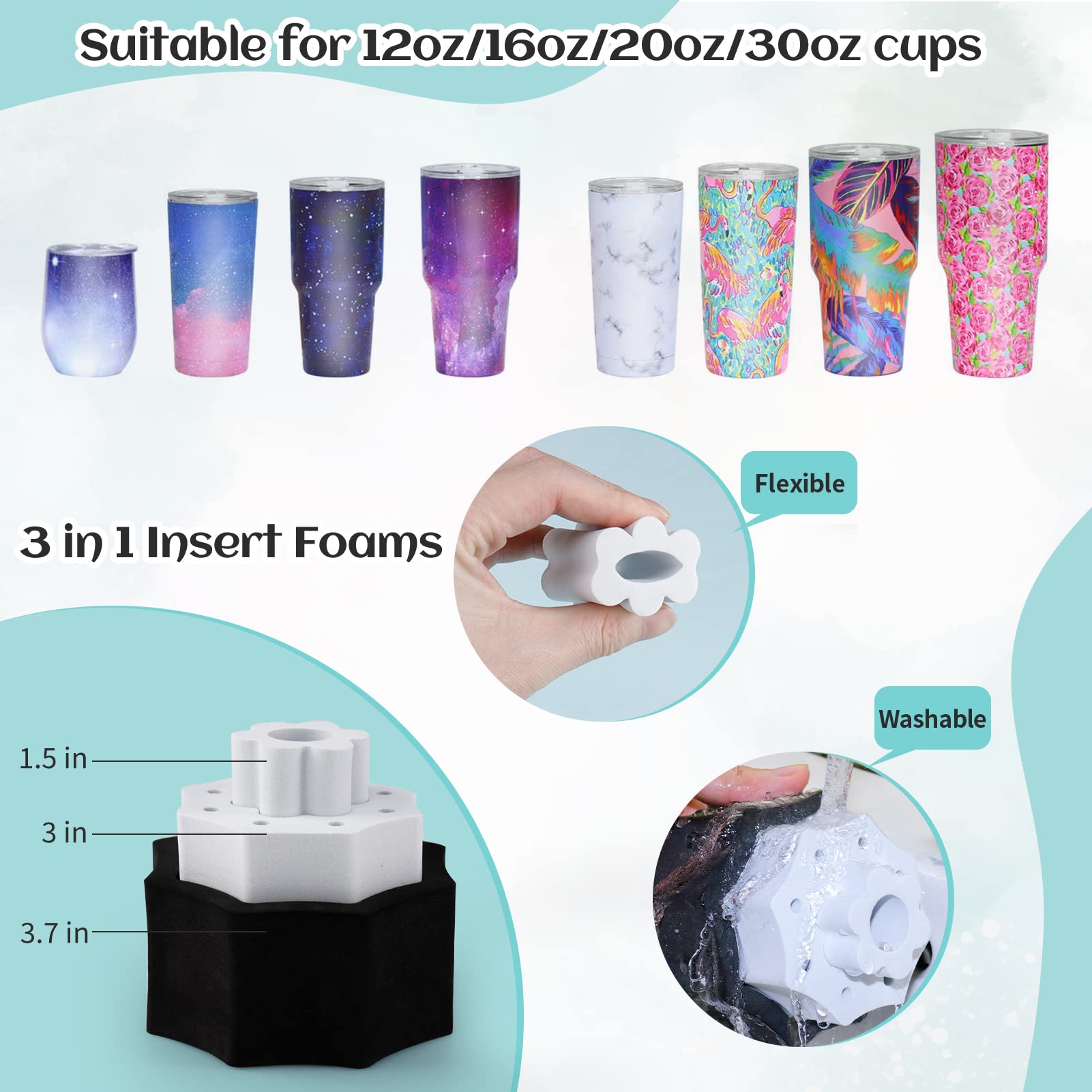 WAQONUY 4-Arm Cup Turner for Tumblers - Multi Tumbler Spinner Machine Kit for DIY Epoxy Tumbler Crafts - Perfect for Resin Coating, Drying & Decorating Projects