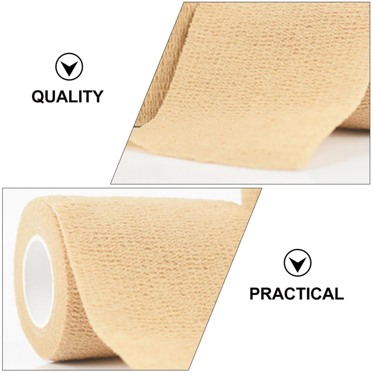 FOMIYES 2-Pack Self-Adhesive Elastic Sports Tape - Breathable & Stretchy Athletic Wrap for Ankle, Wrist & Knee Support - Perfect for Running, Basketball, Volleyball & Workout Injury Prevention