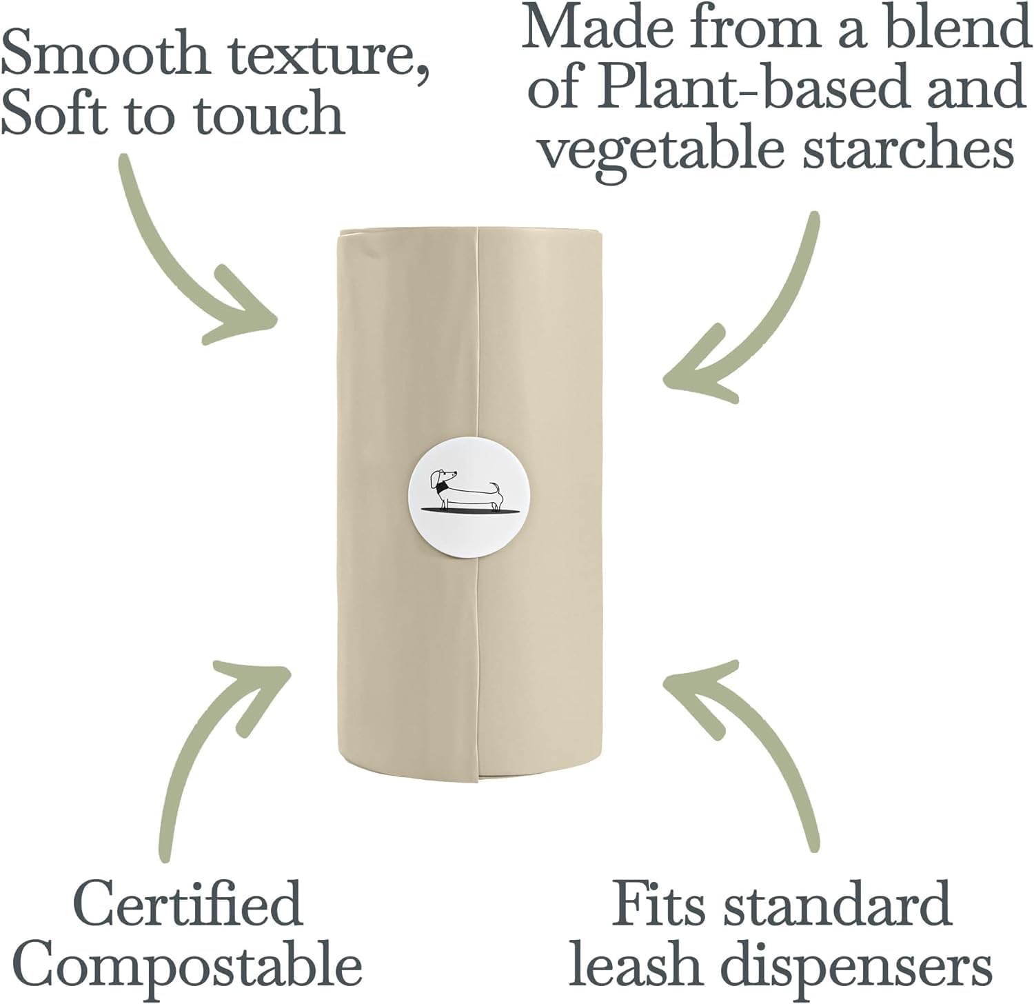 100% Certified Home Compostable & Biodegradable Dog Waste Bags - ASTM D6400 & EN 13432 Compliant - 270 Count (18 Rolls) - Extra Thick Plant-Based Poop Bags for Dogs - Eco-Friendly Pet Waste Disposal for Daily Walks, Park Visits & Backyard Cleanup