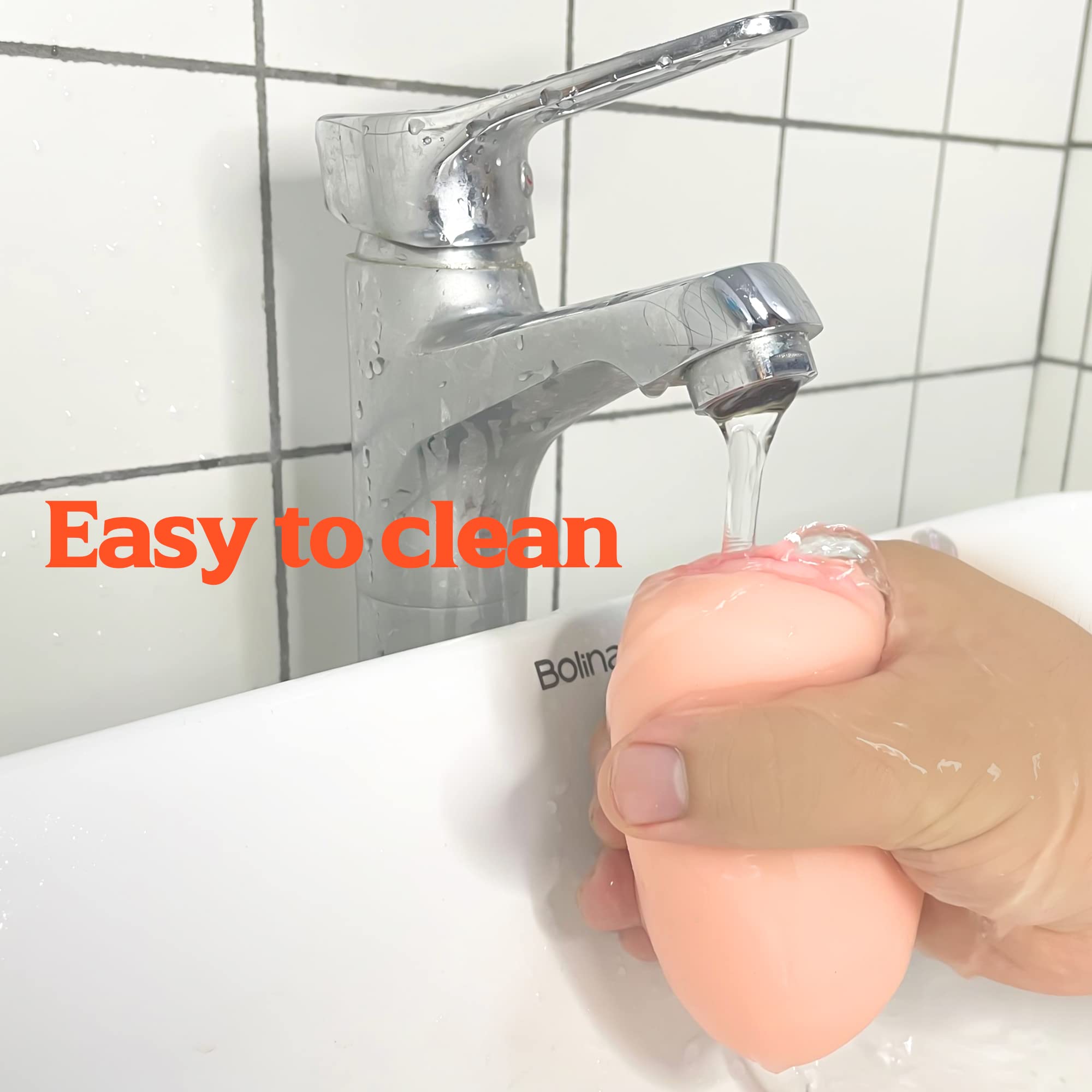 Realistic 3D Textured Male Masturbator Egg - Portable Pocket Pussy Stroker with Ultra Soft Stretchy Material for Pleasure | Discreet Adult Sex Toy for Men | Perfect for Travel, Solo Play & Stress Relief