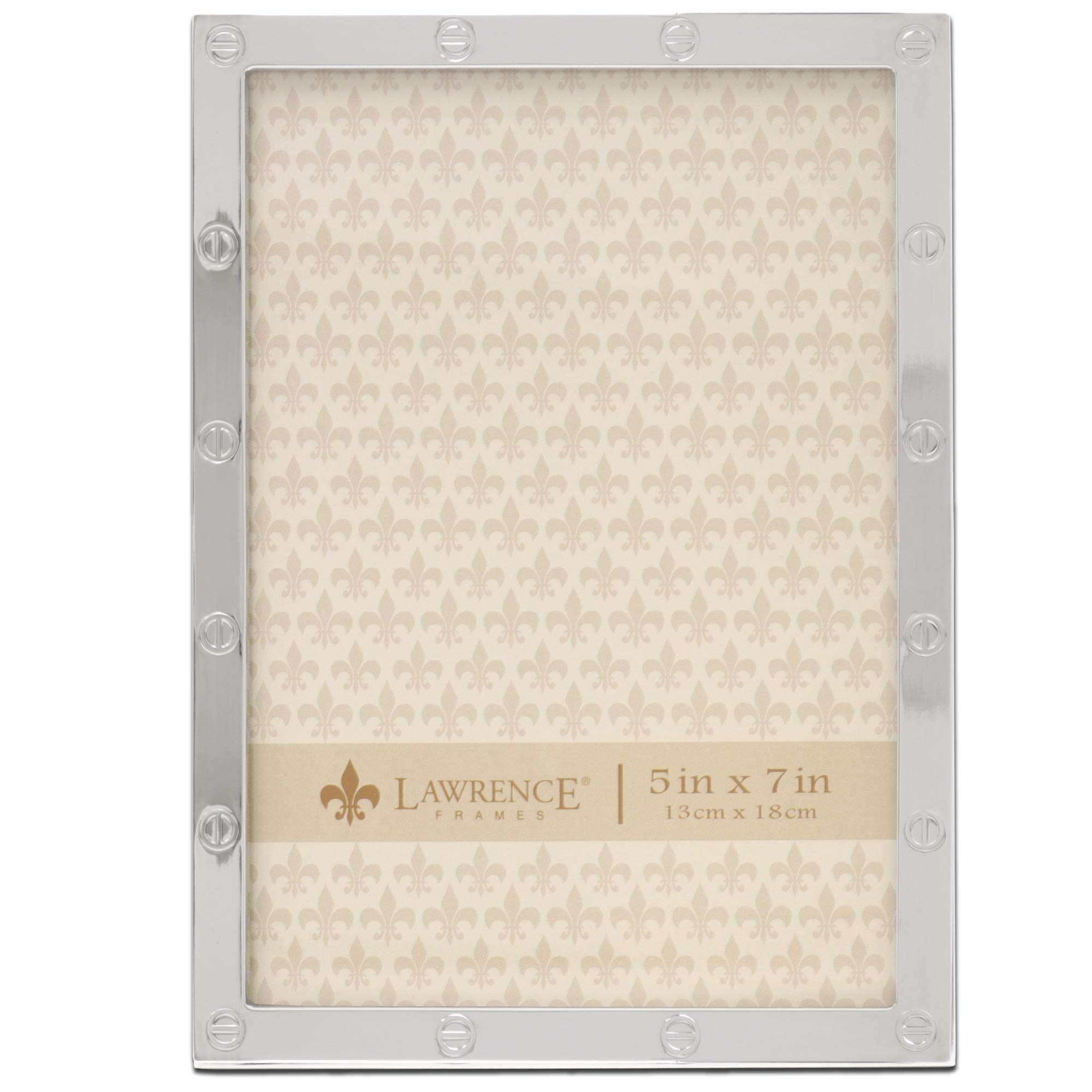 Lawrence Frames 5x7 Silver Picture Frame - Elegant Home Decor for Photos, Wall Display, and Gifts | Perfect for Living Room, Bedroom, or Office