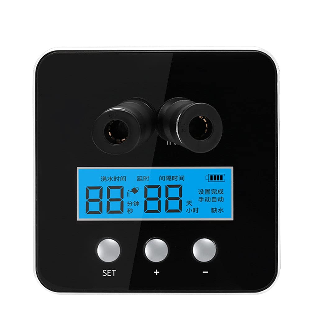 Smart Watering Device - Automatic Drip Irrigation System with Timer Controller & Dual Pump - Self Watering Kit for Indoor Plants, Garden, Greenhouse, and Vacation Home Care