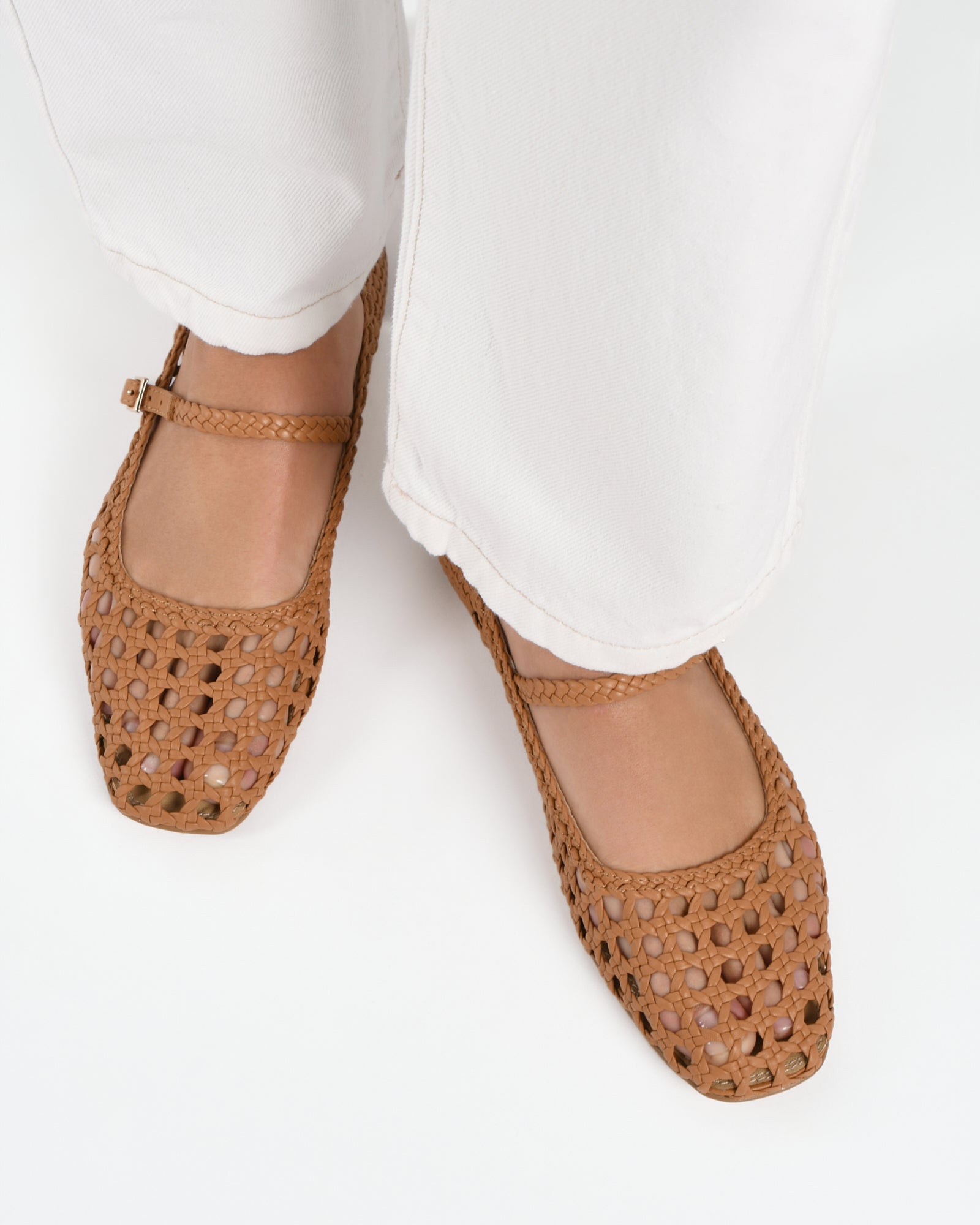 WILLIS Casual Flats in Toffee Leather - Comfortable & Stylish Women's Shoes for Work, Travel & Everyday Wear