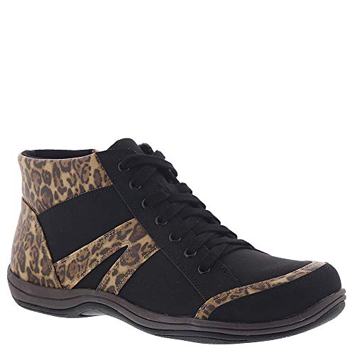 Black/Leather/Leopard