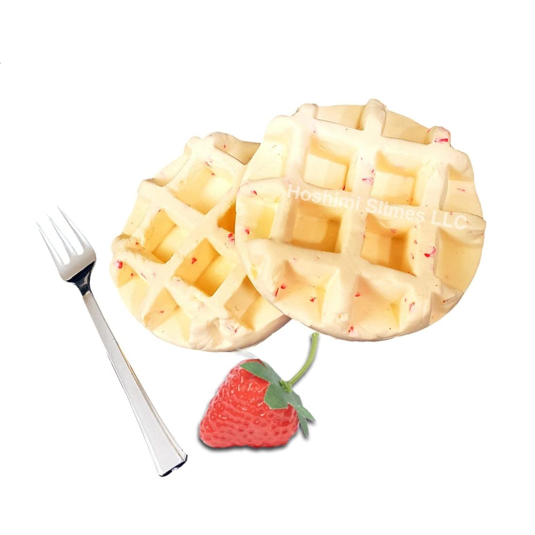 Handmade DIY Strawberry Shortcake Waffle Scented Slime Kit for Kids - Fun Sensory Play & Stress Relief Toy - Perfect for Birthday Parties, Classroom Activities & Relaxation