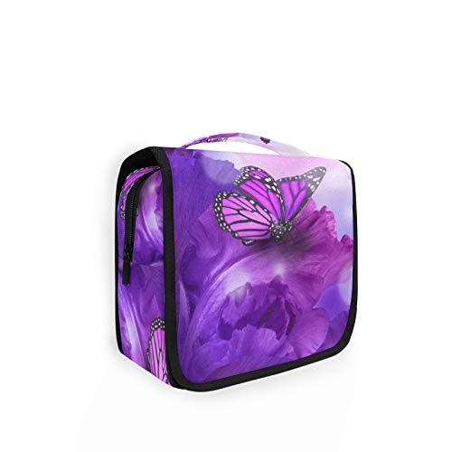 Butterfly and Purple Flowers