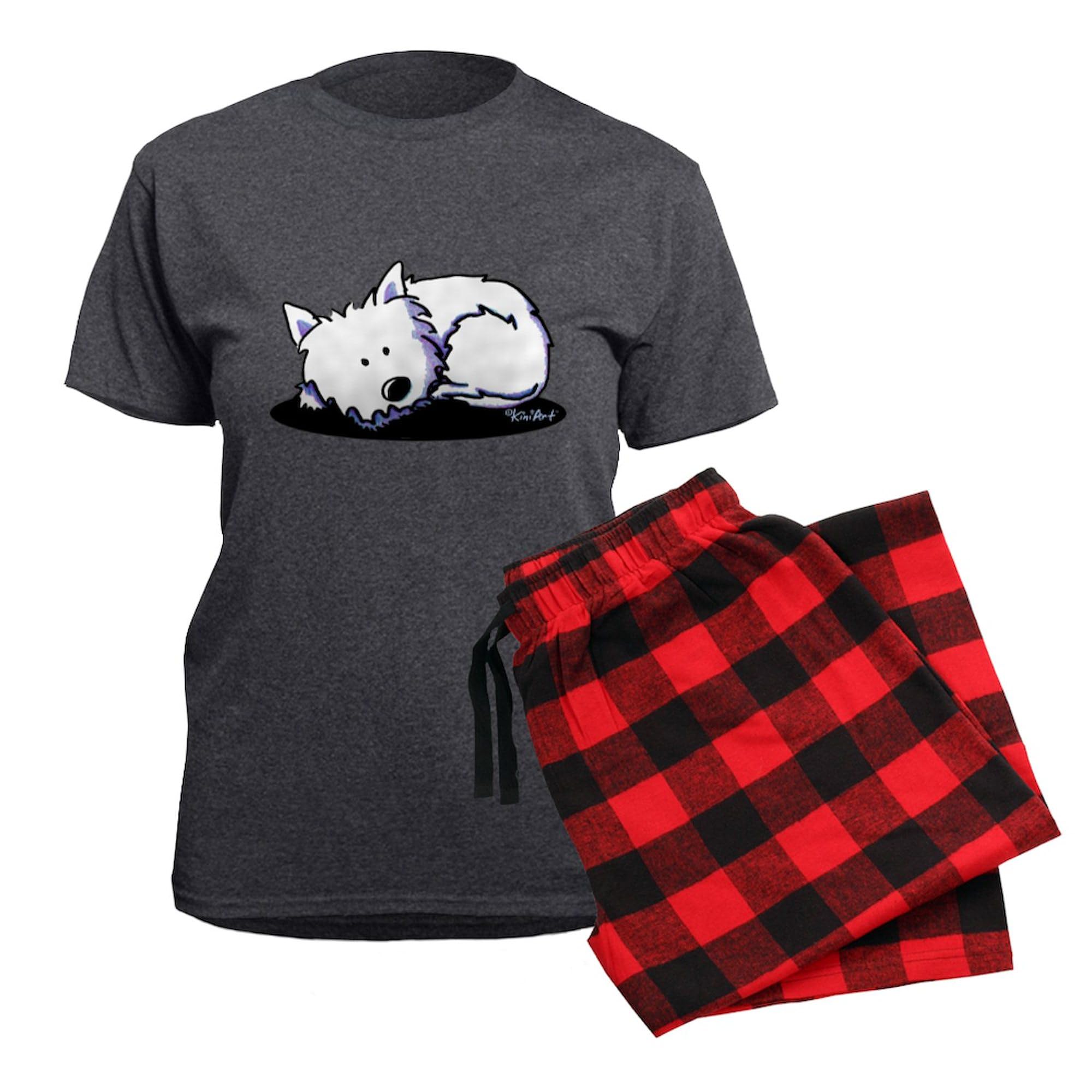 Women's Charcoal Westie Dog Pajama Set - Cozy Sleepwear for Dog Lovers | Perfect for Lounging, Sleepovers & Relaxing at Home