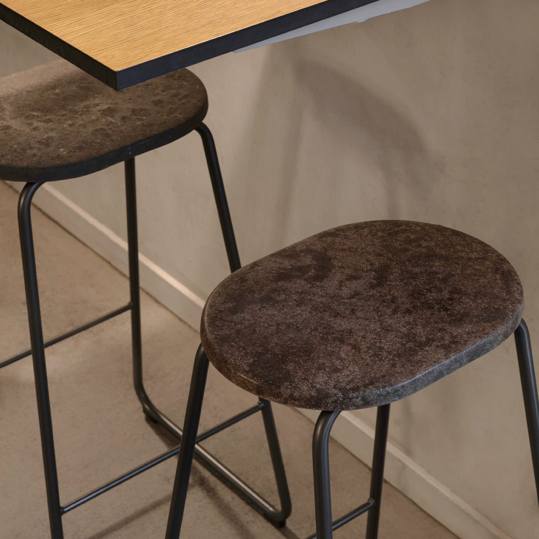 Earth Counter Stool - Adjustable Bar Stool with Backrest, Modern Kitchen Island Stool for Home & Office, Perfect for Breakfast Nook, Bar Counter & Dining Area