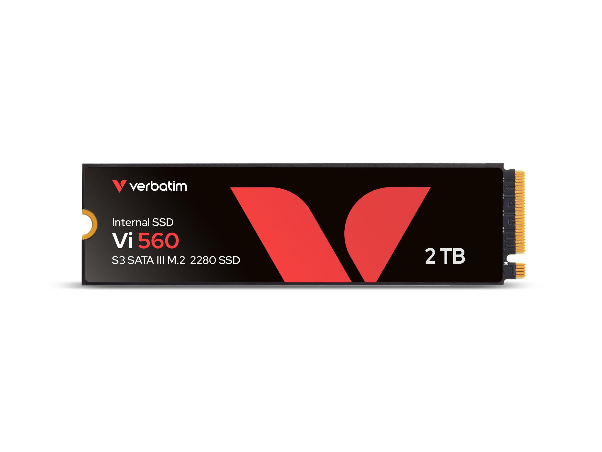 Verbatim Vi560 S3 2TB Internal SSD - SATA III M.2 2280 Solid State Drive with 3D NAND Technology (Black) | High-Speed Storage for Notebooks, Ultrabooks & Gaming PCs | Perfect for Work, Multimedia & Fast Boot Times