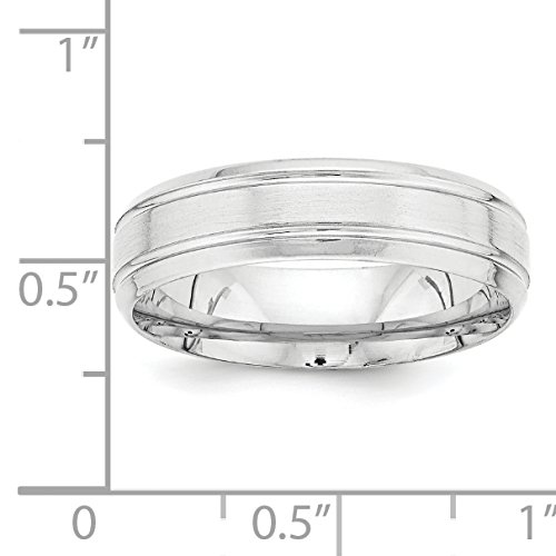 14k White Gold Comfort Fit Wedding Band Ring for Men & Women