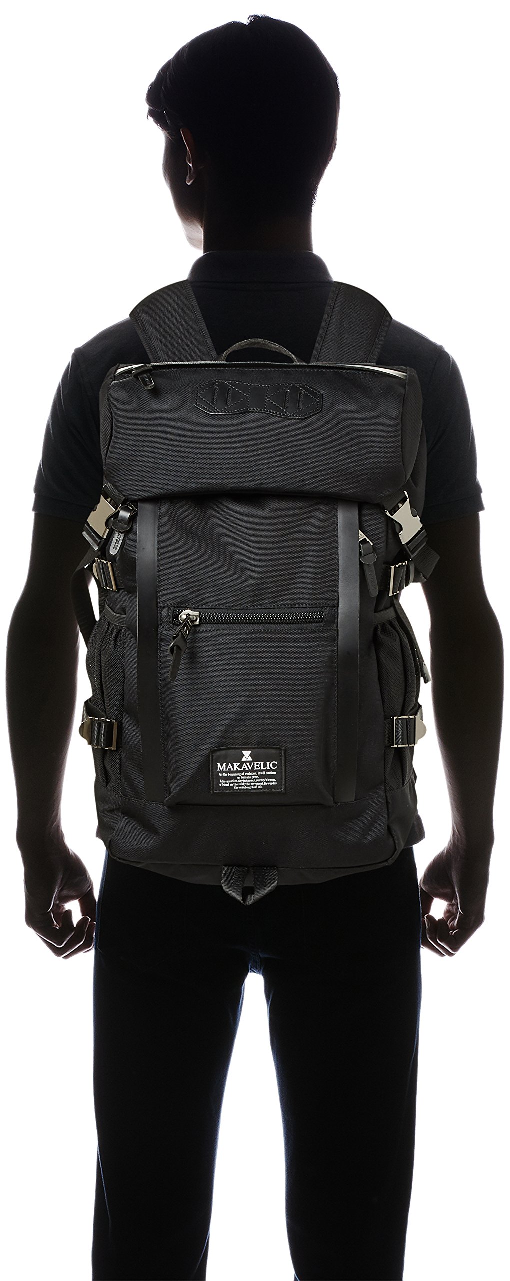 MAKAVELIC Men's Laptop Backpack for 13 Inch MacBook Pro/Air - Water Resistant Business Travel Backpack with USB Charging Port - Perfect for Work, School & Commuting (Black)
