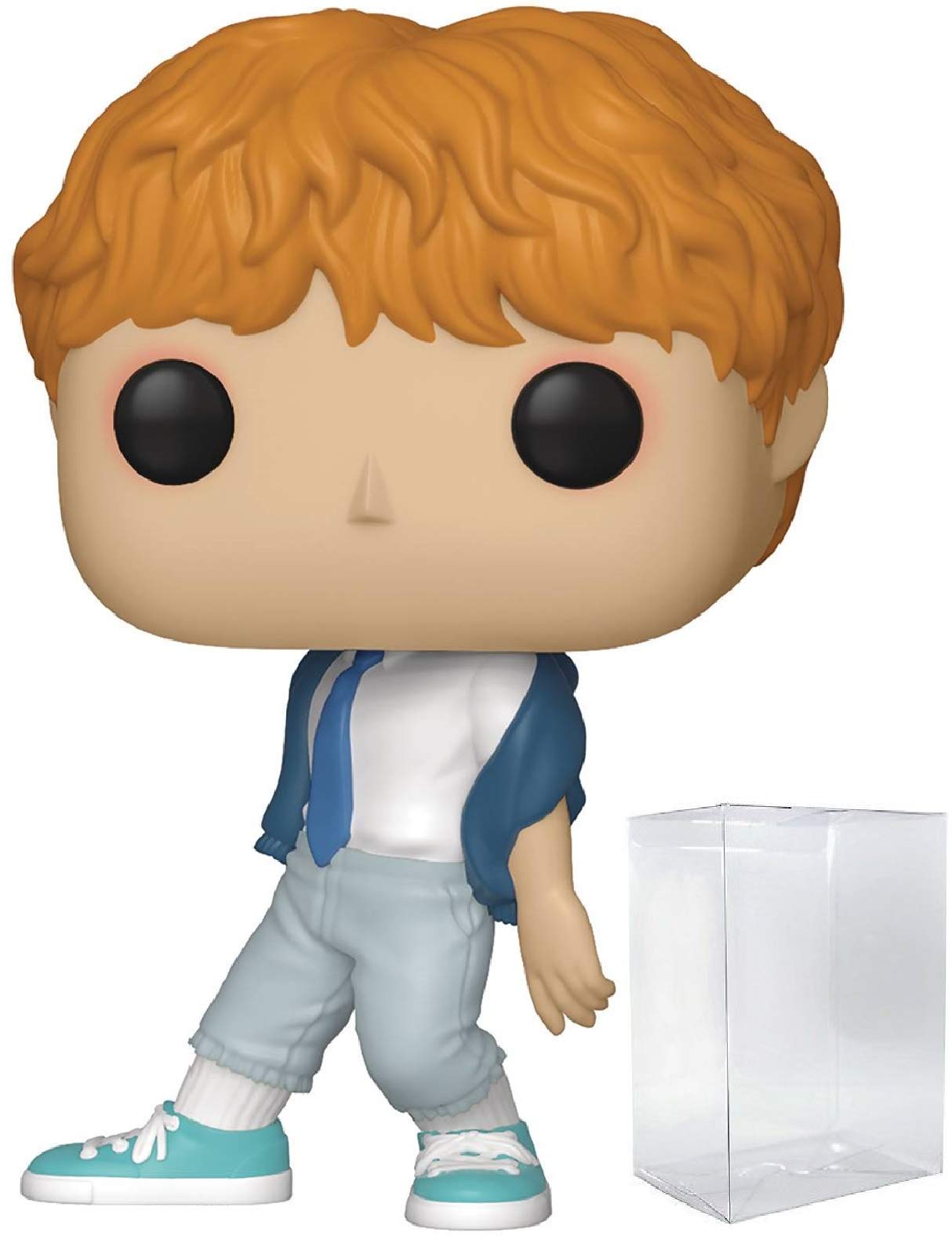 BTS Jimin Funko Pop! Vinyl Figure with Pop Protector Case - Collectible K-Pop Merchandise for BTS Fans & K-Pop Collectors - Perfect for Display, Gifts, and Home Decor