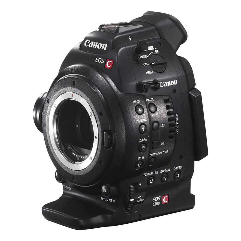 Canon EOS C100 Cinema Camera with Dual Pixel CMOS AF - Professional 4K Video Camera for Filmmaking, Vlogging & Documentary Production (Body Only)