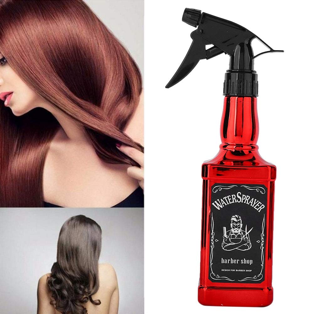 **500ml Hair Spray Bottle - Durable & Comfortable Hairdressing & Gardening Mist Sprayer for Styling, Hydration & Plant Care (Red)**    *Use Cases: Perfect for salon styling, DIY haircare, plant misting, and home gardening.*