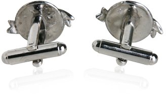 Premium Silver World Peace Cufflinks for Men - Elegant Travel Gift Box - Perfect for Business Meetings, Weddings & Formal Occasions