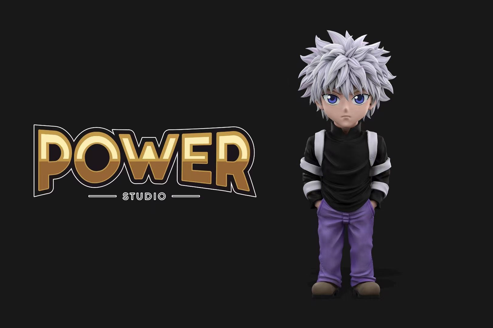 Power Studio Killua Zoldyck Anime Figure - Hunter x Hunter Collectible Action Figure for Fans & Decor | Perfect for Home Display, Office Decor, and Anime Collections