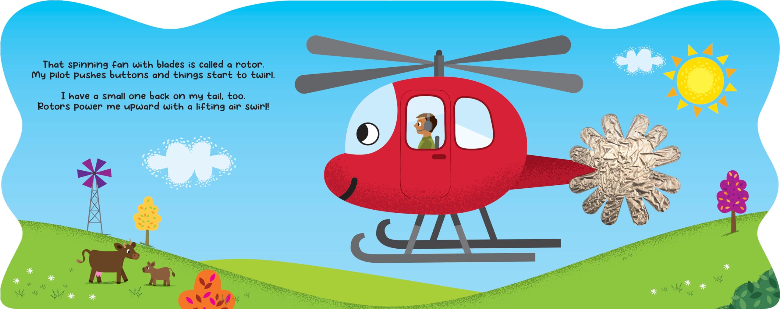 Little Hippo Books High-Flying Helicopter Touch & Feel Board Book for Toddlers 1-3 Years | Interactive Sensory Learning & Early Development Baby Book | Perfect for Bedtime Stories, Preschool Education & Parent-Child Bonding