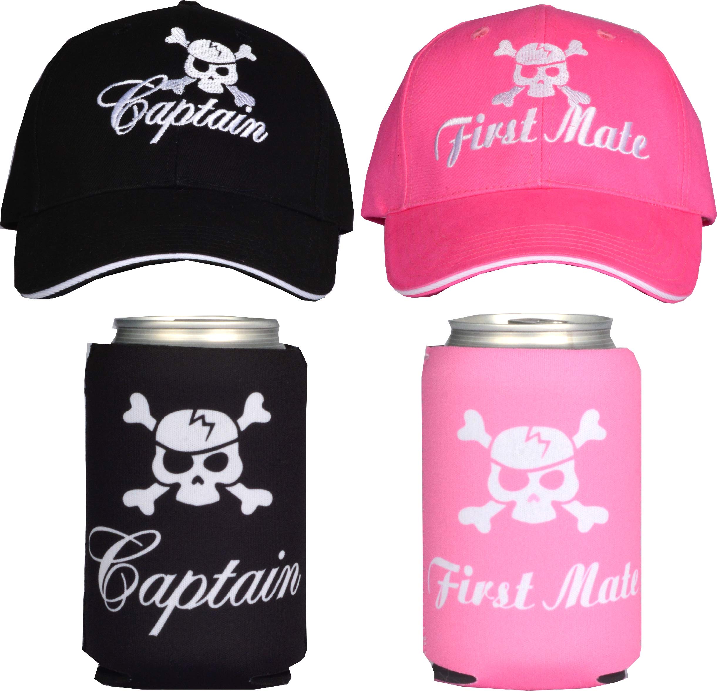 Captain Hats for Men & Women - Premium Cotton Navy Officer Style Hats - Perfect for Costume Parties, Halloween, Nautical Themed Events & Role Play