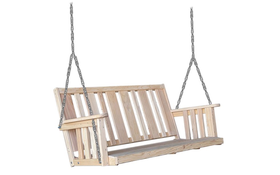 Hershyway Johnstown Swing - Premium Outdoor Porch Swing for Garden, Patio, and Backyard Relaxation | Durable & Weather-Resistant Hanging Bench for Comfortable Lounging
