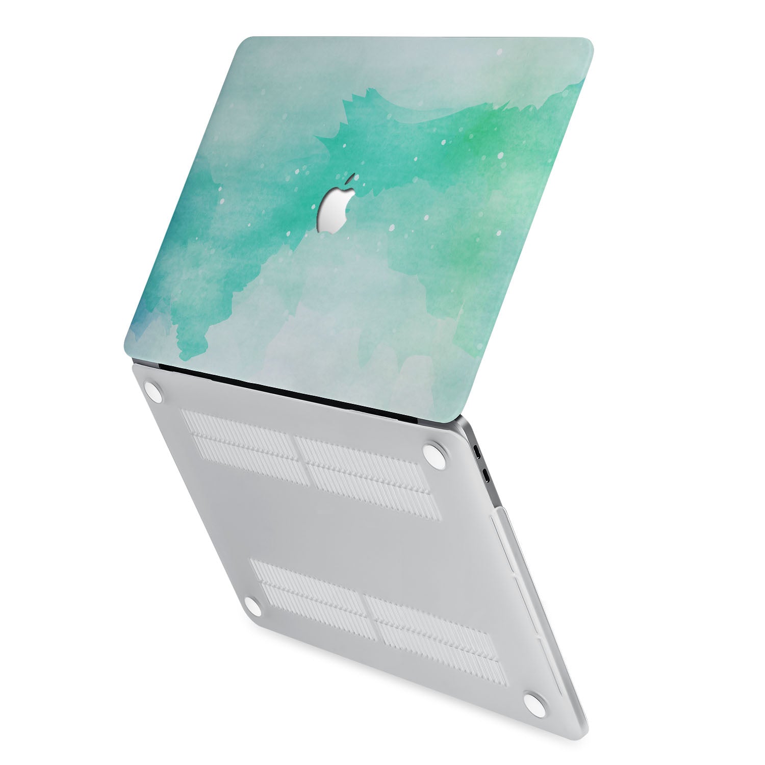 Premium MacBook Case with Abstract Watercolor Splash Design - Durable Protective Cover for MacBook Air/Pro - Perfect for Work, Travel & School