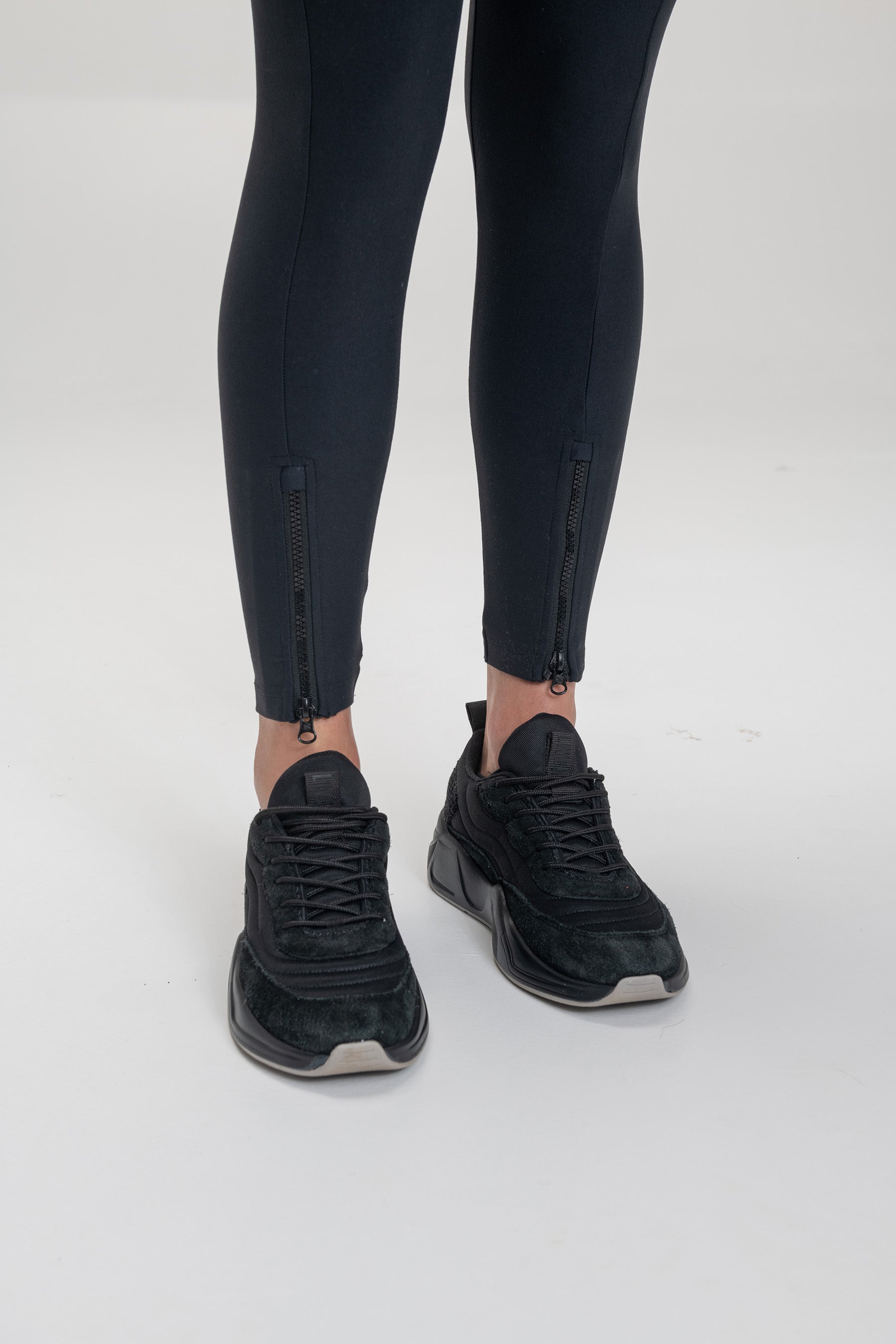 Active Zip Leggings for Women - High Waist Workout Yoga Pants with Side Zipper - Perfect for Running, Gym & Outdoor Sports