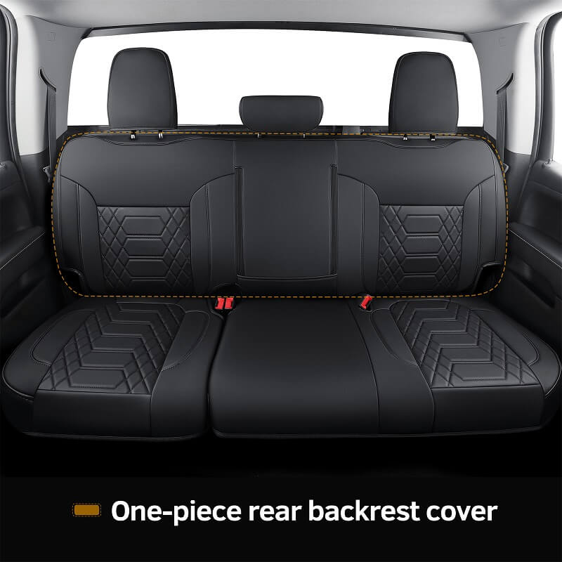 Premium Custom GMC Sierra Seat Covers - Durable Neoprene/Leather - Perfect Fit for 2014-2023 Models | Waterproof & Anti-Slip Protection for Trucks, Off-Road & Daily Commute