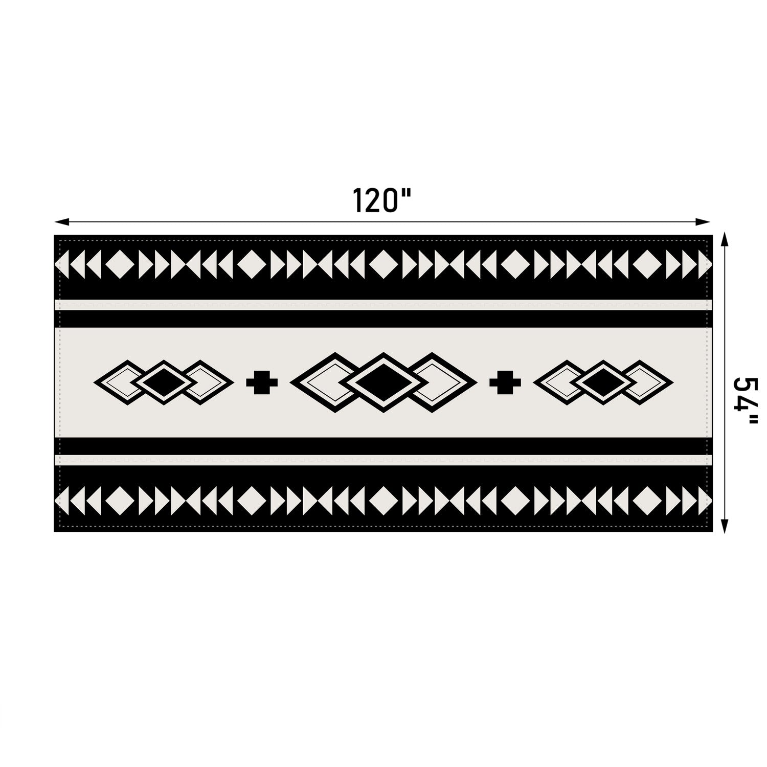 Southwestern Boho Tablecloth - Stylish Polyester Table Cover for Dining, Kitchen, and Outdoor Picnics