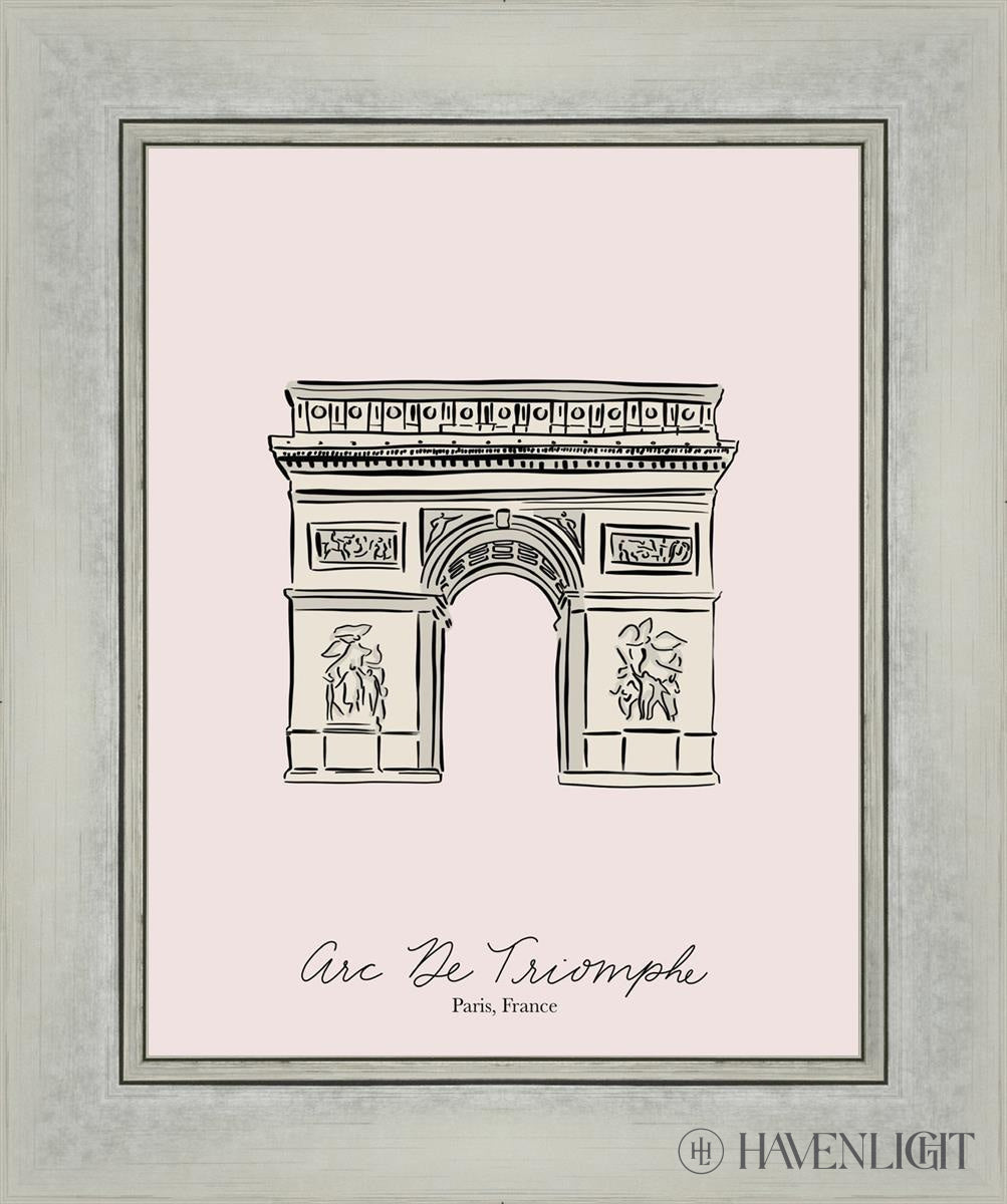 Arc De Triomphe Painting by Elise Gomez - Parisian Wall Art Decor for Living Room, Office & Gift Ideas
