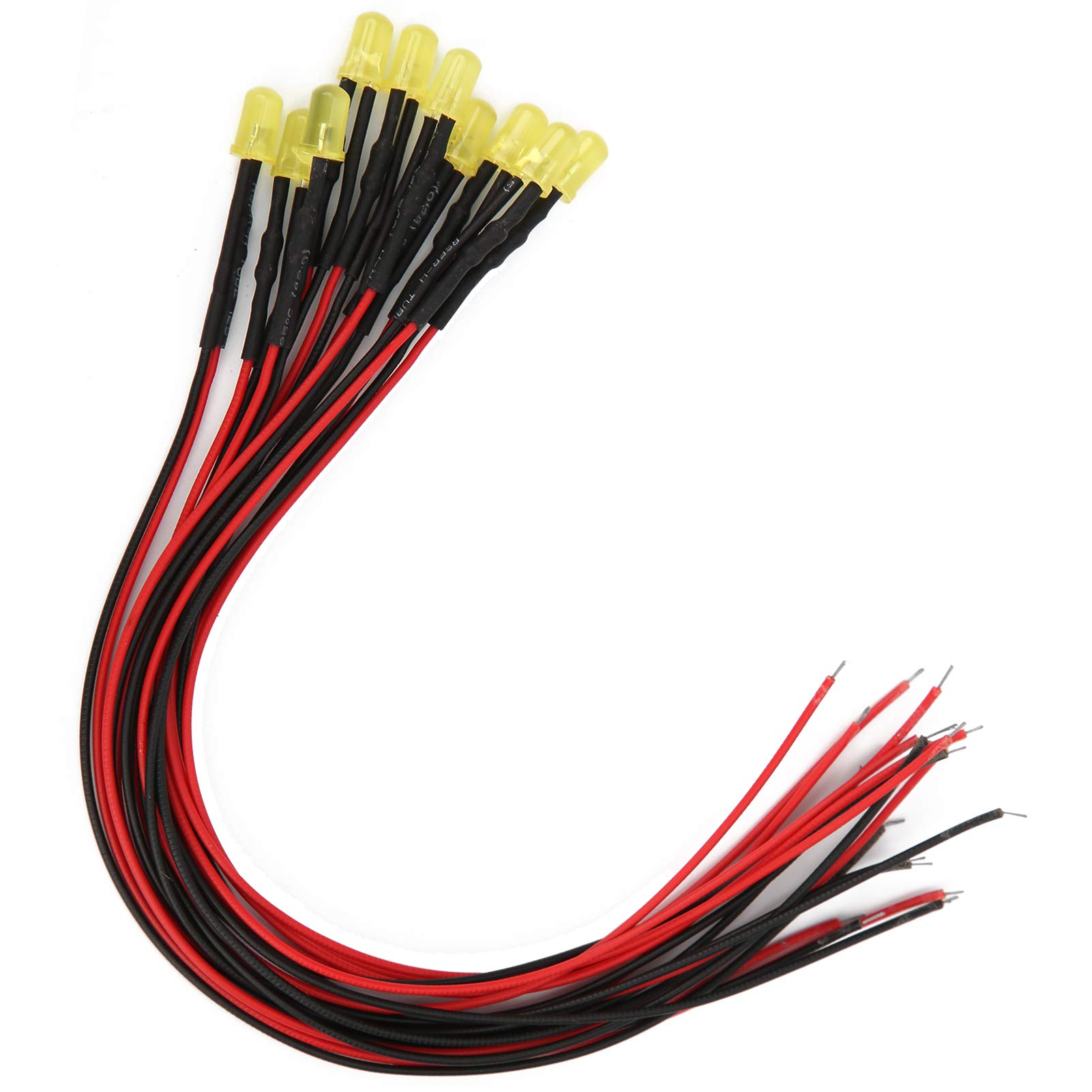 Pure Copper Low Power LED Lights - Bright Prewired Diodes for Corridor & Stairs Lighting (Yellow)