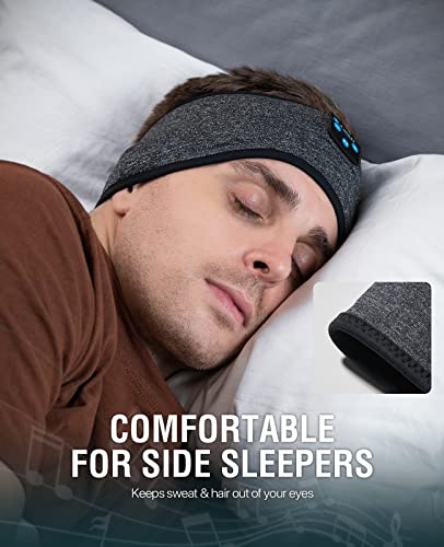 Perytong Wireless Sleep Headphones Bluetooth Headband - Comfortable Sleeping Headphones for Side Sleepers, ASMR Music Headband with Eye Mask - Perfect Tech Gift for Men & Women (Great for Travel, Meditation & Relaxation)