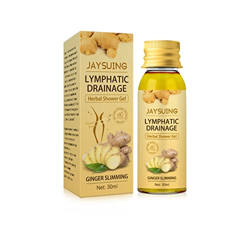 Susimond Ginger Lymphatic Drainage Shower Gel - Herbal Slimming Body Wash for Stress Relief & Better Sleep - Detoxifying & Relaxing Bath Essential for Spa Nights & Self-Care Routines (1 PC)
