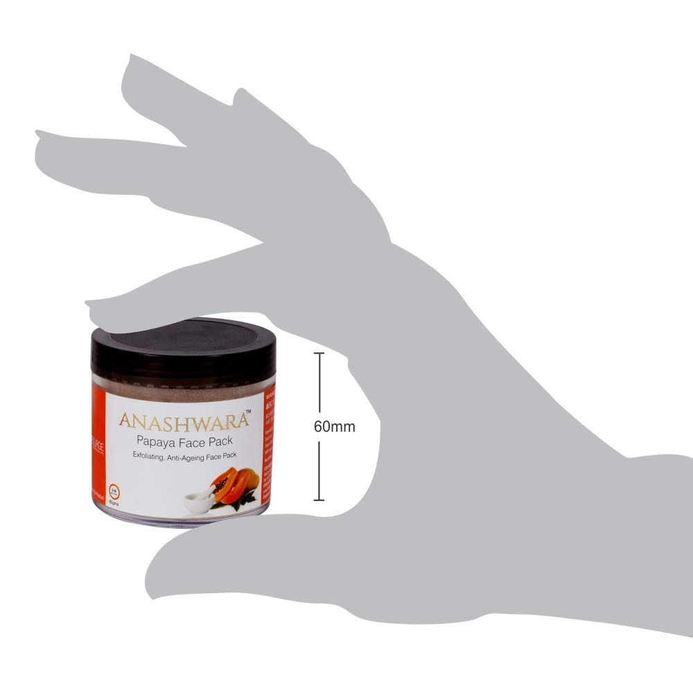 BIO RESURGE LIFE Anashwara Papaya Face Mask - Anti-Aging Wrinkle & Dark Spot Treatment, Brightening & Exfoliating, 60g - Perfect for Daily Skincare Routine & Glowing Complexion
