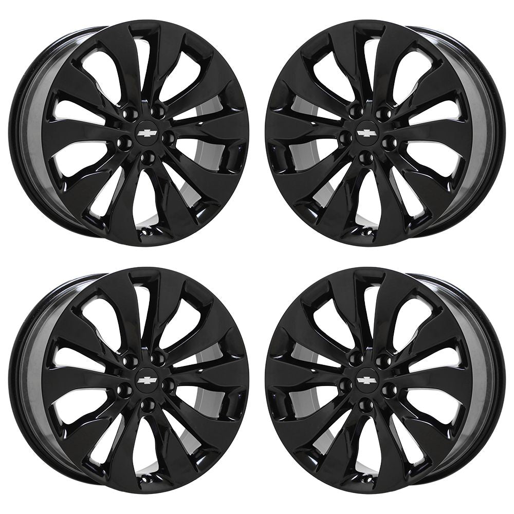 19 Chevrolet Malibu Premier Gloss Black Factory OEM Wheels & Rims Set 5718 - Perfect for Car Upgrades & Customization