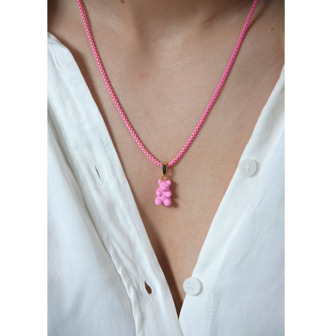 Colorful Plastic Beaded Chain Necklace for Women - Fashion Candy Beads Jewelry for Parties, Gifts & Everyday Wear