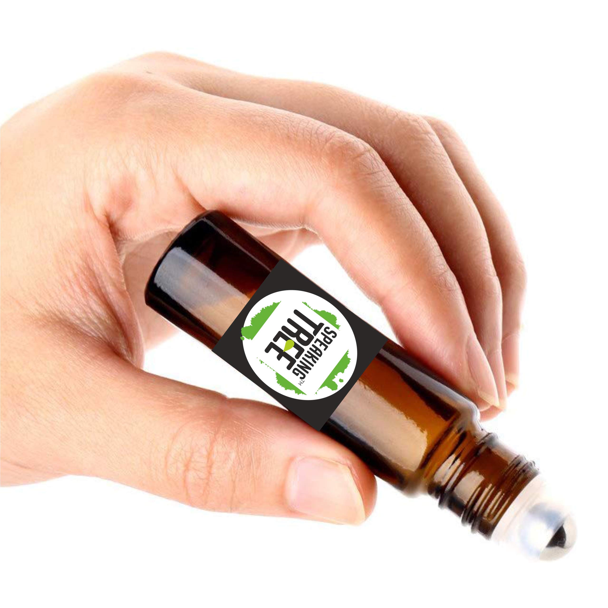 Premium 10ml Empty Refillable Roll-On Glass Bottles for Essential Oils, DIY Perfumes & Cosmetics - Set of 3 with Black Cap | Perfect for Aromatherapy, Travel & Gift Sets
