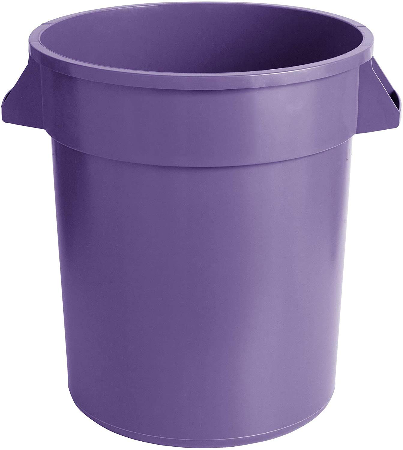 80 Qt Commercial Round Trash Can - 20 Gallon Purple Kitchen Garbage Bin for Restaurant, Home & Office Use | PRO&Family Heavy-Duty Waste Basket & Ingredient Storage Container