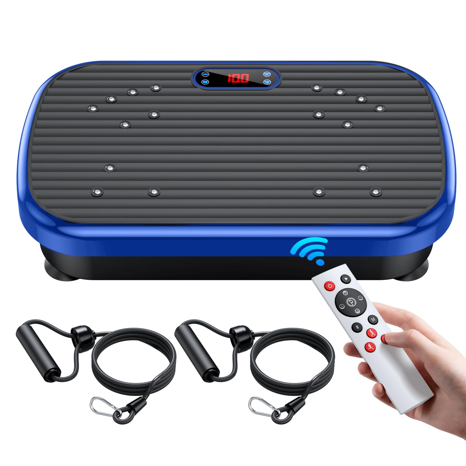 Vibration Plate Exercise Machine for Weight Loss & Body Shaping - 180 Speed Levels Whole Body Vibration Platform for Lymphatic Drainage & Wellness - Perfect for Home Gym, Physical Therapy & Fitness Training
