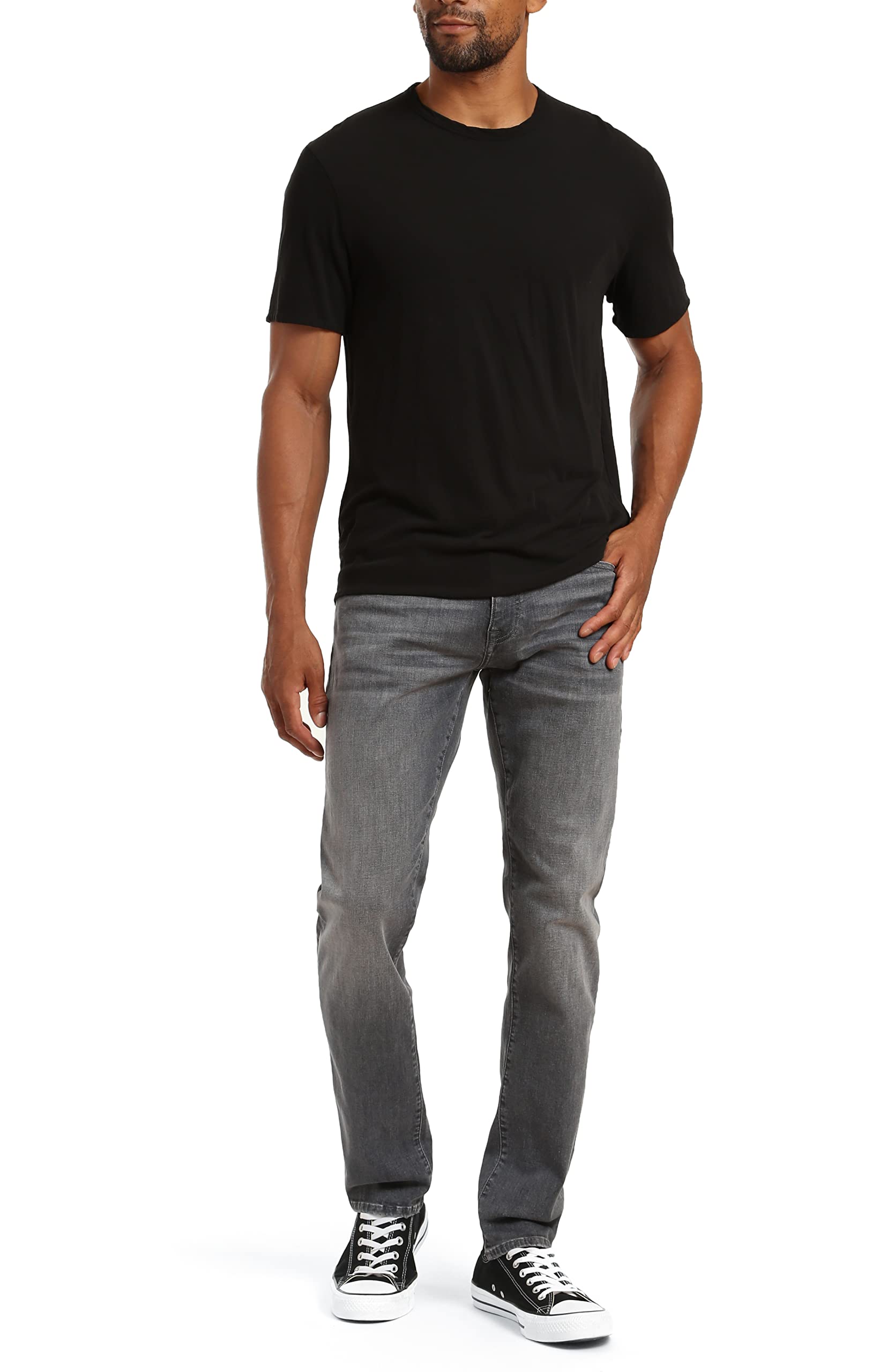Mavi Men's Jake Regular-Rise Tapered Slim Fit Jeans - Comfortable Stretch Denim Pants for Casual Wear & Everyday Outfits