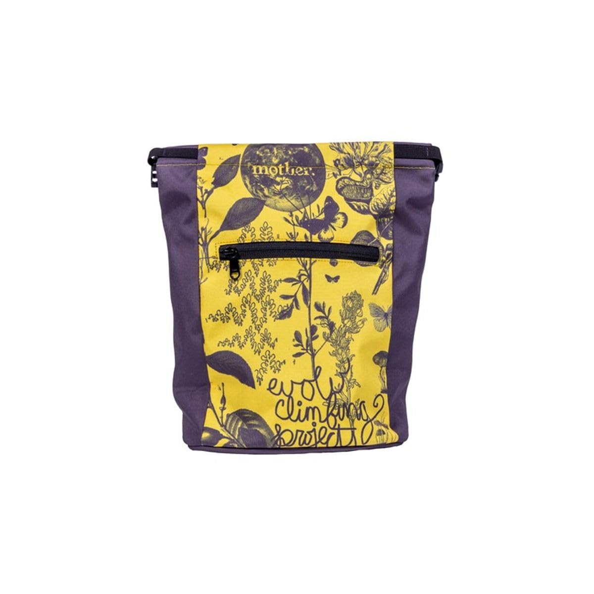 EVOLV Chalk Bucket for Rock Climbing & Bouldering - Premium Chalk Holder with Belt Loop - Yellow - Perfect for Gym Training & Outdoor Climbing Adventures