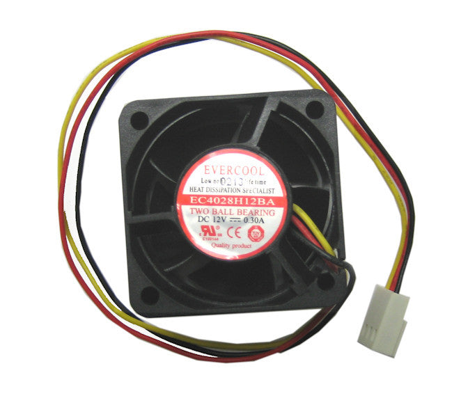 Evercool 40x40x28mm High Speed 12V DC Brushless Cooling Fan - Quiet & Efficient for PC, Electronics, and Server Cooling