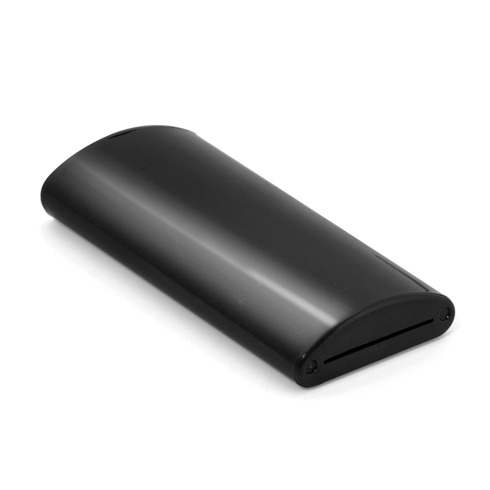 FOSHIO Black Razor Blade Disposal Container - Safety Storage Box for 30 Degree Snap Off Blades & Utility Knives | Secure Blade Bank for Workshop, Office, and Home Use