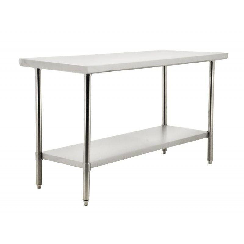 RENTAL Nella 30 x 48 All Stainless Steel Table 19144 - Commercial Kitchen Workstation, Restaurant Prep Table, Food Service Counter