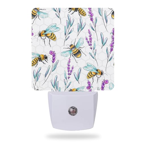 Bees and Lavender Flowers