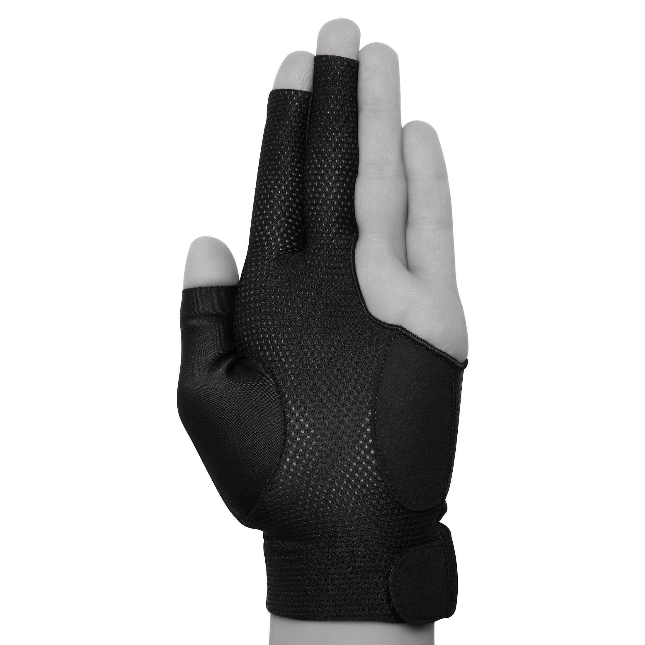 KAMUI Billiard Glove - Left Hand - Quick Dry Pool Cue Gloves for Enhanced Grip & Control - Perfect for Professional & Amateur Players in Tournaments & Practice