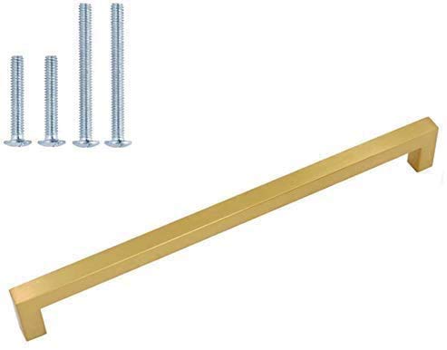 45-Pack Brushed Brass Cabinet Handles & Drawer Pulls - HDJ12GD 6-1/4