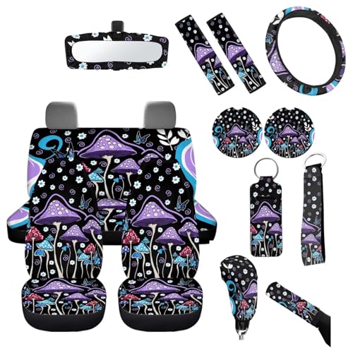 Abstract Hippie Mushroom Purple