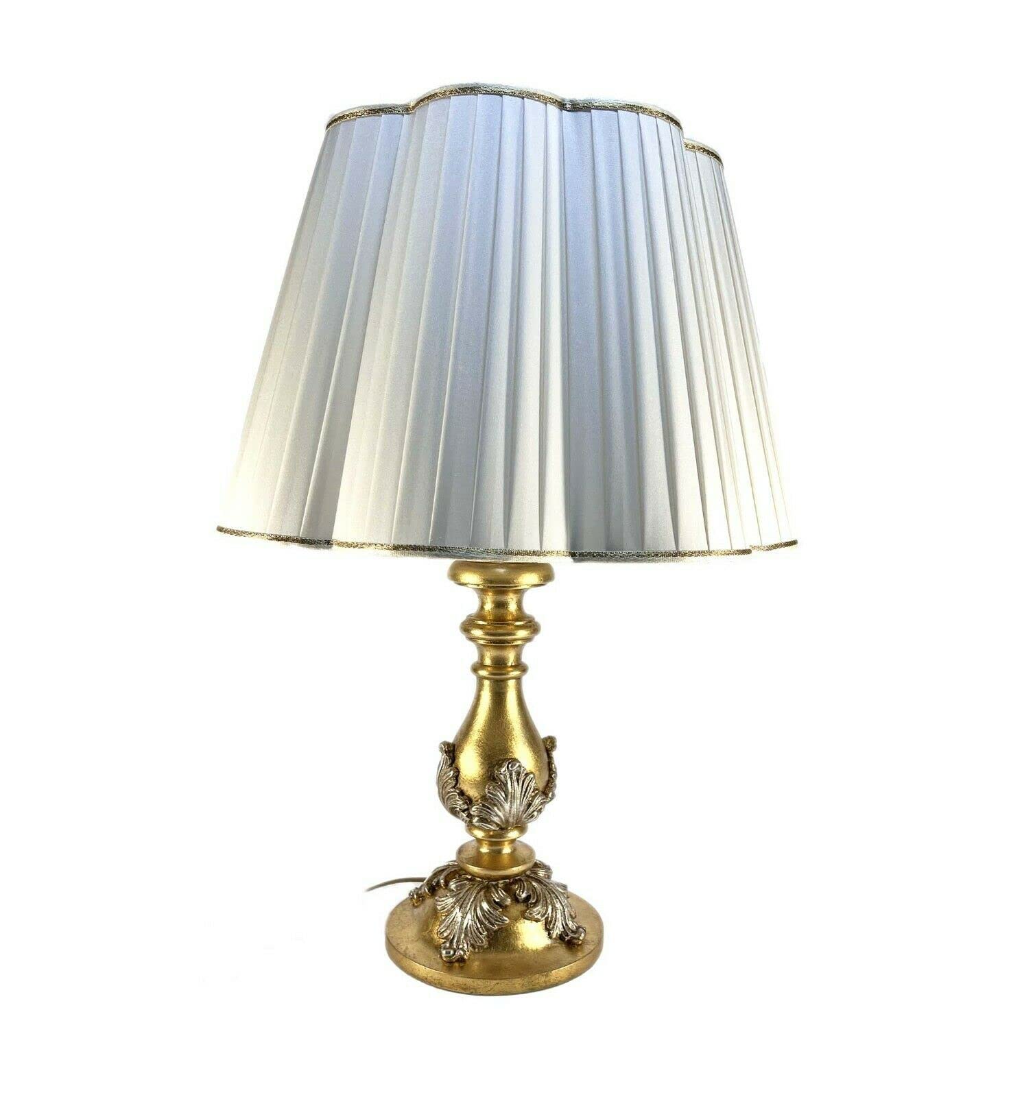 Handmade Classic Gold Leaf Wooden Chandelier - Mondocreazioni Luz Grande 1-Light DBS 101/BG - Perfect for Dining Room, Living Room & Bedroom Lighting