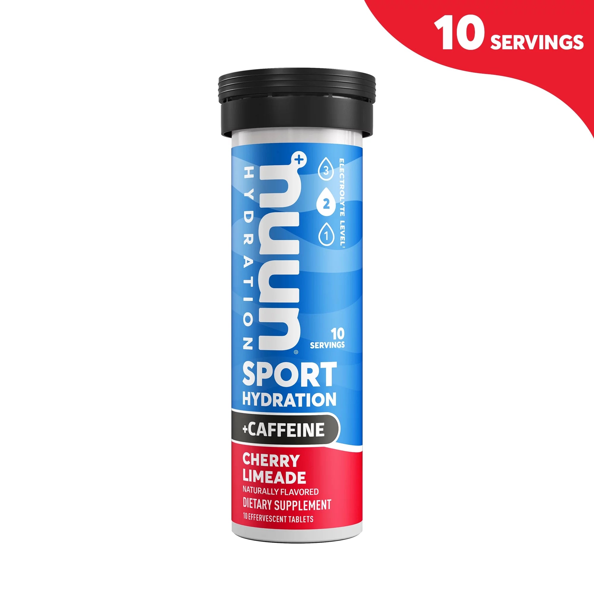 NUUN Energy Cherry Limeade Electrolyte Tablets - Hydration Boost for Workouts, Running & Outdoor Activities