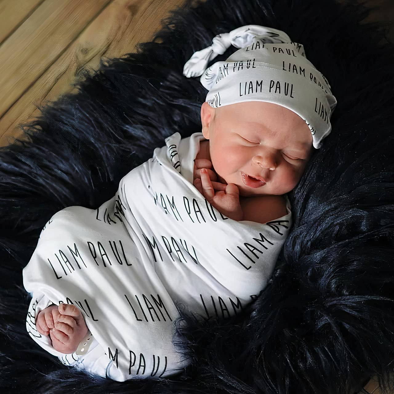 Personalized Baby Blanket with Name - Custom Embroidered Soft Blanket for Newborn Girls & Boys - Perfect for Nursery, Christening, Photo Shoots & Baby Showers